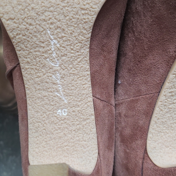 LOLA CRUZ Mafava HEELS ANKLE BOOTS IN BROWN SUEDE - Picture 3 of 8